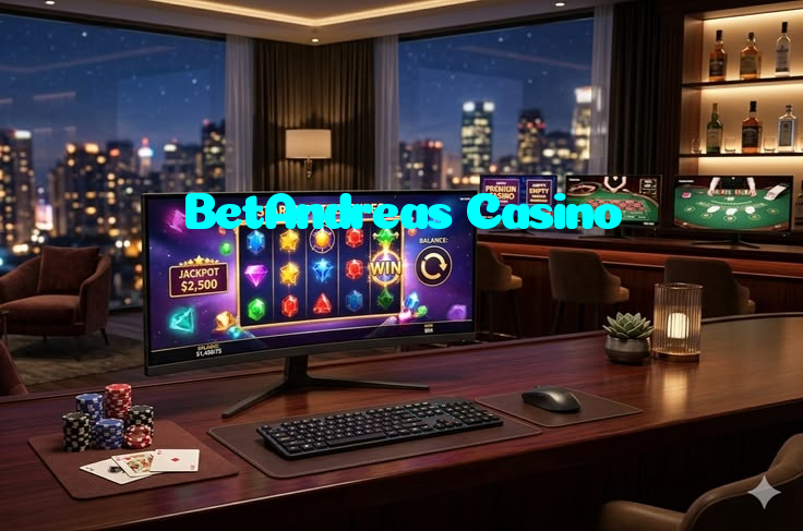 BetAndreas Casino casino presented on mobile device in Pakistan with slots and live games